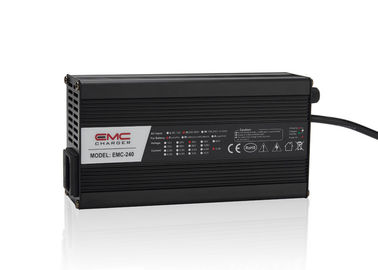 China EMC-240 12V10A Aluminum lead acid/ lifepo4/lithium battery charger for golf cart, e-scooter supplier